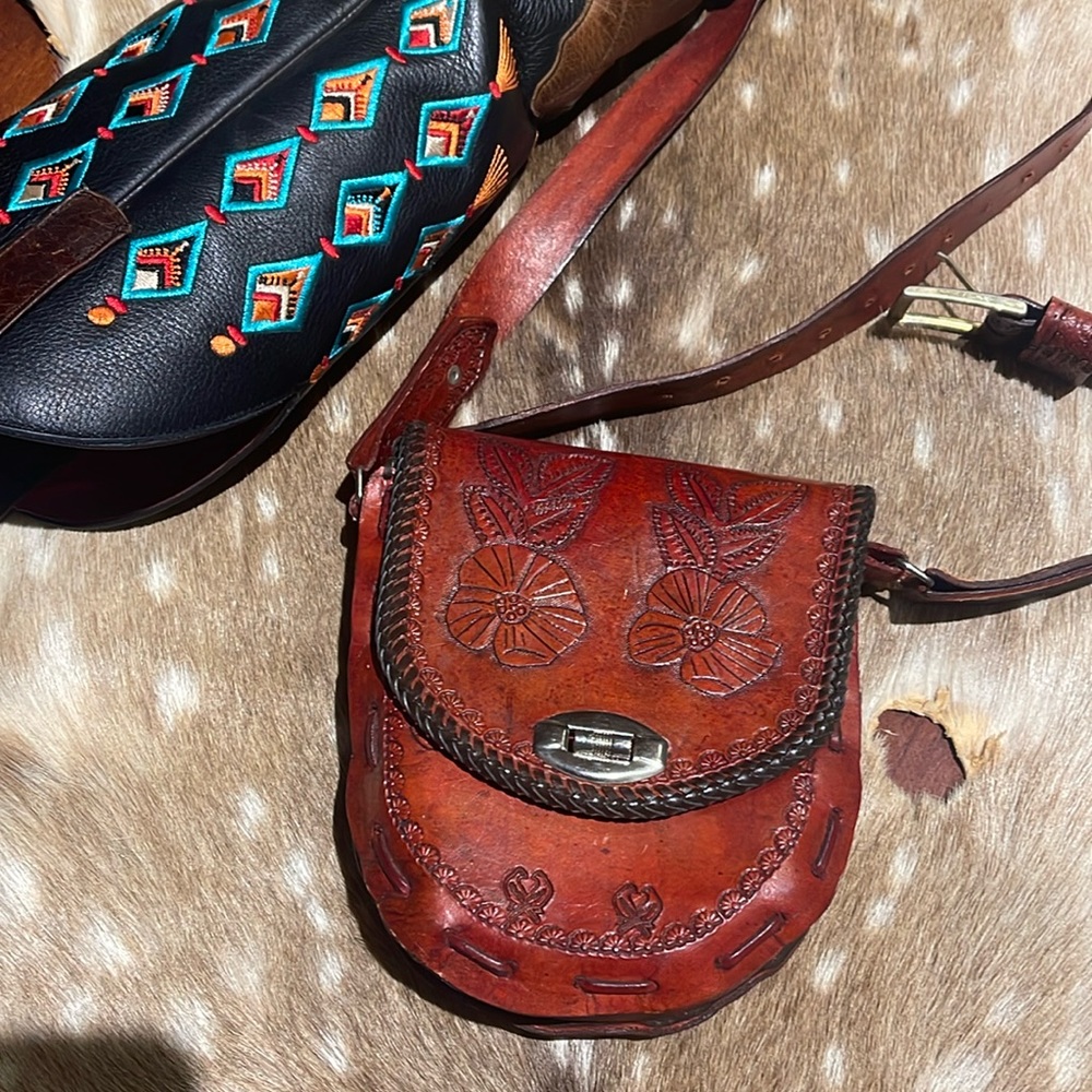 Western leather bag